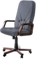 Фото  кресло руководителя менеджер (хром-дерево) производитель Фабрикант