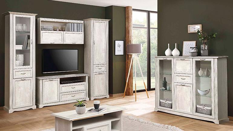 Фото Полка навесная 32.19 Сохо от производителя Олмеко в Алуште по цене 6&nbsp;520 ₽