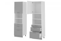 Кухня Бронкс пенал П-63 (белый, бетон,(Леко)) в Алуште от производителя 