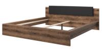 Кровать двуспальная Indira typ 32 (СМ 180х200) без основания ( 180х200 , ЛДСП/стекло , дуб monastery-черный , без подъемного мех. , без ящиков , без матраса (Helvetia) ) в Алуште от производителя в интернет магазине Планета Комфорта Кровать двуспальная Indira typ 32 (СМ 180х200) без основания ( 180х200 , ЛДСП/стекло , дуб monastery-черный , без подъемного мех. , без ящиков , без матраса (Helvetia) ) в Алуште от производителя