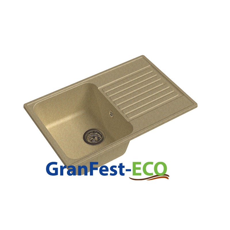 Фото Мойка Granfest eco-78 (ГР 740х480хh200) (шир.ящ.min 720) без сифона от производителя Granfest в Алуште по цене 3 650 ₽