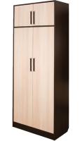 Шкаф Диана-4 №3 (80) двухдверный  (венге, дуб молочный,(Росток)) в Алуште от производителя 