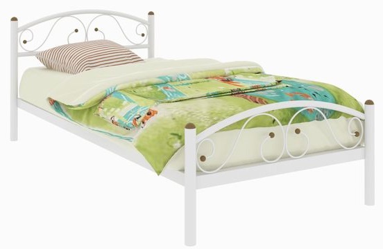 Фото Кровать односпальная Вероника Plus (СМ 80х200) трубка металл от производителя Милсон в Алуште по цене 9 070 ₽