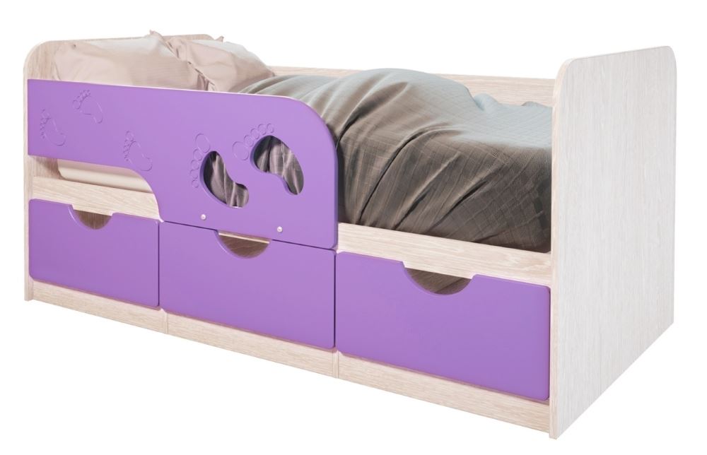 Фото Кровать детская Минима Лего (СМ 80х160) в Алуште по цене 13 530 ₽ от производителя Мебелони, код товара 2000000876047, 2000000876054, 2000000876061 шт Фото Кровать детская Минима Лего (СМ 80х160) от производителя Мебелони в Алуште по цене 13 530 ₽