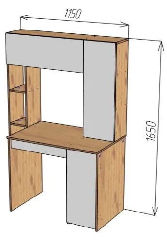 Фото Стол компьютерный СК-64  в Алуште по цене 8 860 ₽ от производителя Пирамида, код товара 2000002629665, 2000002629672 шт Фото Стол компьютерный СК-64  от производителя Пирамида в Алуште по цене 8 860 ₽