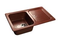 Мойка Granfest GF-S780L (ГР 780х500хh200) (шир.ящ.min 500) (Цвет мойки светло-розовый) в Алуште от производителя 