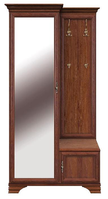 Шкаф с вешалкой Kentaki S320-PPK/110L (Цвет корпуса:каштан, цвет фасада:каштан (Black Red White (БРВ)) )