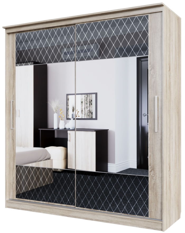 Фото Шкаф-купе №19 Классик черный (2,0 - 2 двери) в Алуште по цене 46 560 ₽ от производителя SV-мебель, код товара 2000001664940, 2000001664957, 2000001664964, 2000001664971, 2000001664988 шт Фото Шкаф-купе №19 Классик черный (2,0 - 2 двери) от производителя SV-мебель в Алуште по цене 46 560 ₽