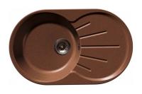 Мойка Granfest GF-R750L (ГР 750х460хh200) (шир.ящ.min 450) (Цвет мойки серый ) в Алуште от производителя 