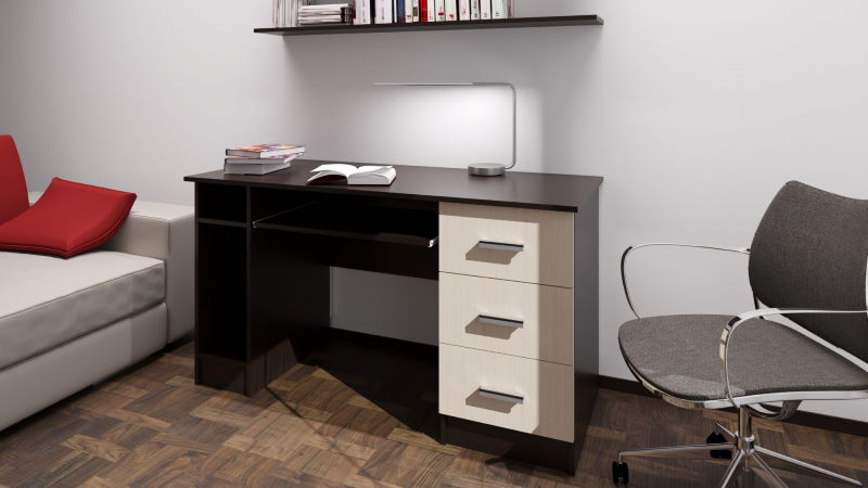 Фото Стол компьютерный ПКС-4 (1,4) от производителя ПАМИР в Алуште по цене 6&nbsp;940 ₽