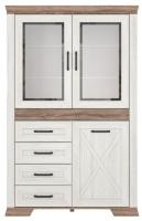 Шкаф Marselle REG2W1D4S (ясень снежный-дуб сонома темный, ясень снежный-дуб сонома темный (Black Red White (БРВ)) ) в Алуште от производителя 