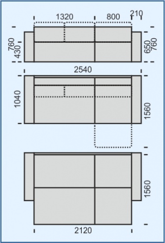 Фото Диван угловой Тай 7-образный от производителя НТКО в Алуште по цене 67 550 ₽