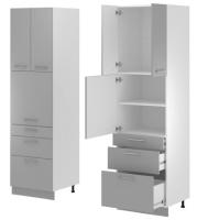 Кухня Монс пенал ПСВ-63 (белый, графит,(Леко)) в Алуште от производителя 