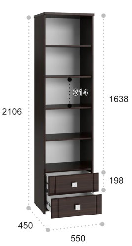 Фото Пенал Изабель ИЗ-63К с зеркалом от производителя Компасс в Алуште по цене 25&nbsp;320 ₽