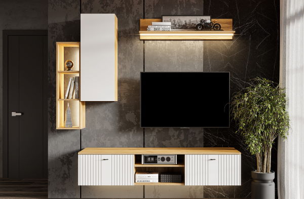 Фото Шкаф навесной Милан в Алуште по цене 5 020 ₽ от производителя SV-мебель, код товара 2000002559573, 2000002559580 шт Фото Шкаф навесной Милан от производителя SV-мебель в Алуште по цене 5 020 ₽