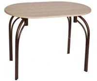 Стол обеденный Марсель (металл, мдф-ясень шимо темный,  медный антик (Бител) ) в Алуште от производителя 