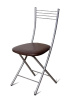 Стул Хлоя (складной) ( Обивка стула:экокожа , металлик, умбер (Бител) )