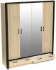 Фото Шкаф Бостон (180) четырехдверный (2 зеркала) от производителя СБК в Алуште по цене 34&nbsp;930 ₽